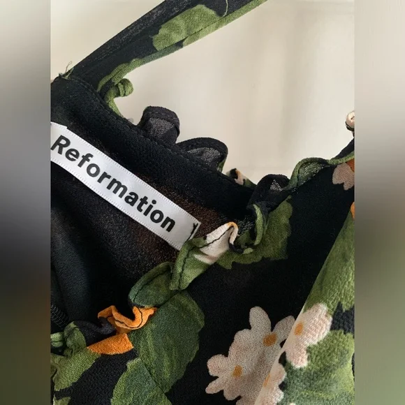 Reformation Christine Dress Clementine 4 - Picture 14 of 14